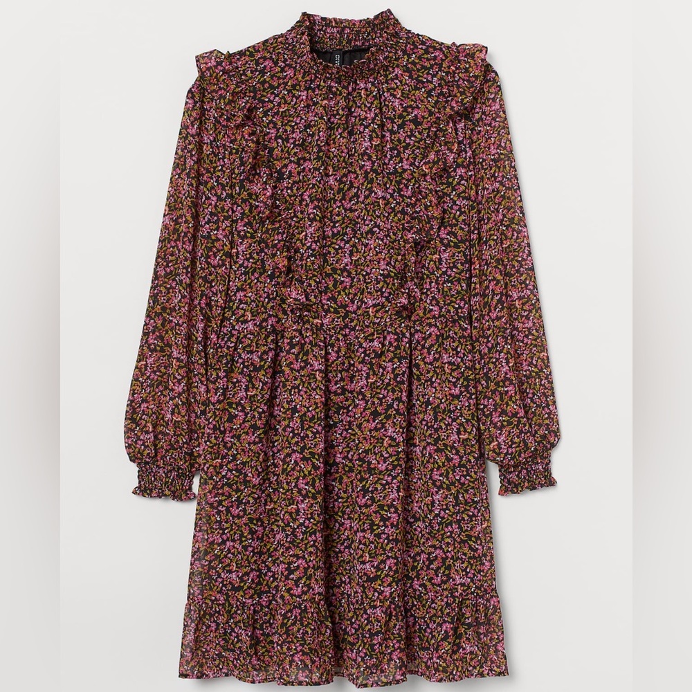 H&M+ Flounce-trimmed Dress
